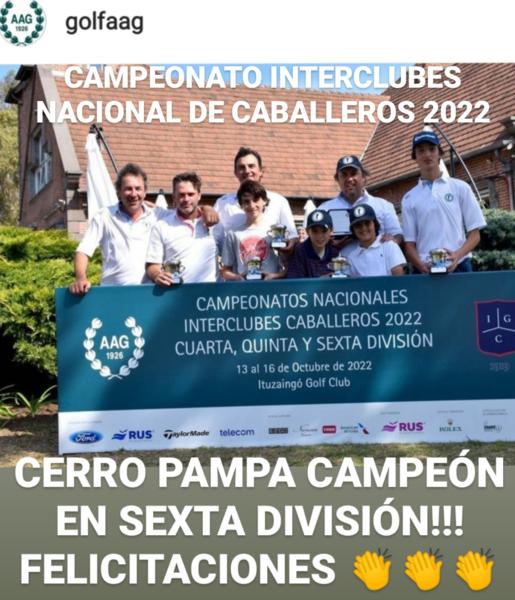 Cerro Pampa Campeón