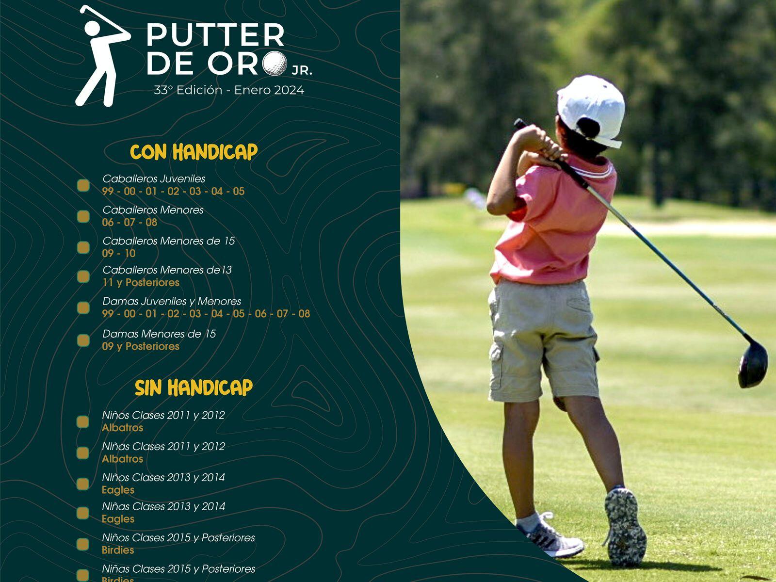 33° Putter de Oro Junior y 1° Fecha del Ranking de Menores