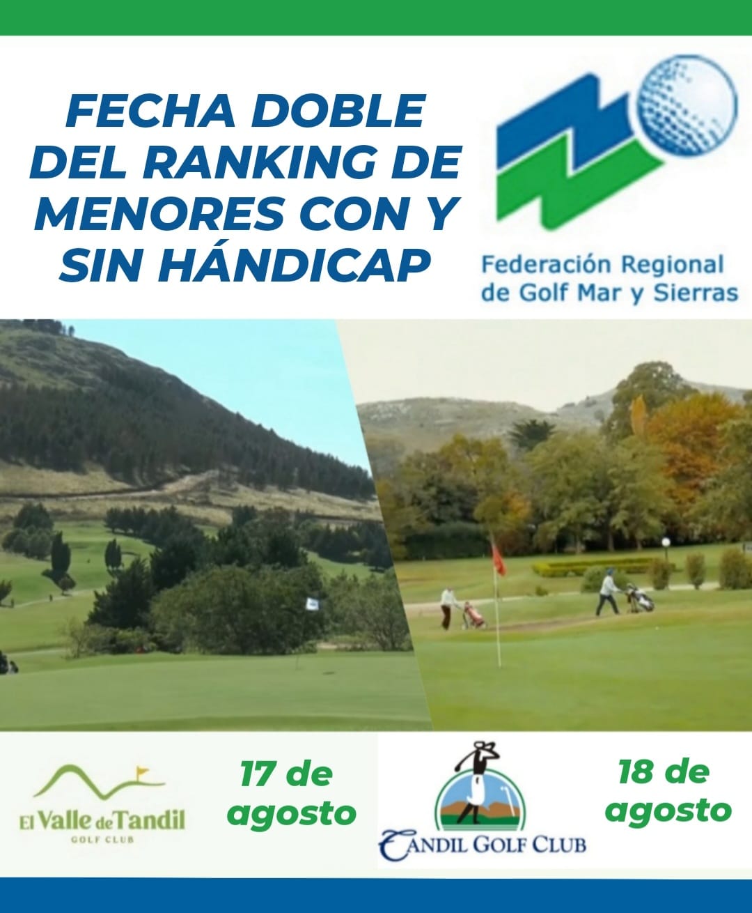 8° Fecha Menores Con Hcp. y 9° Fecha Menores Sin Hcp. del Ranking 