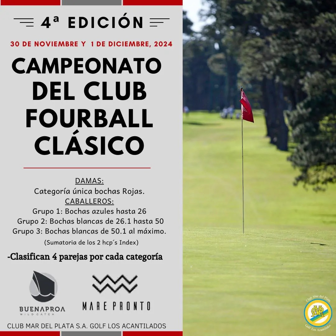4° Edición Campeonato Del Club Four Ball Clásico