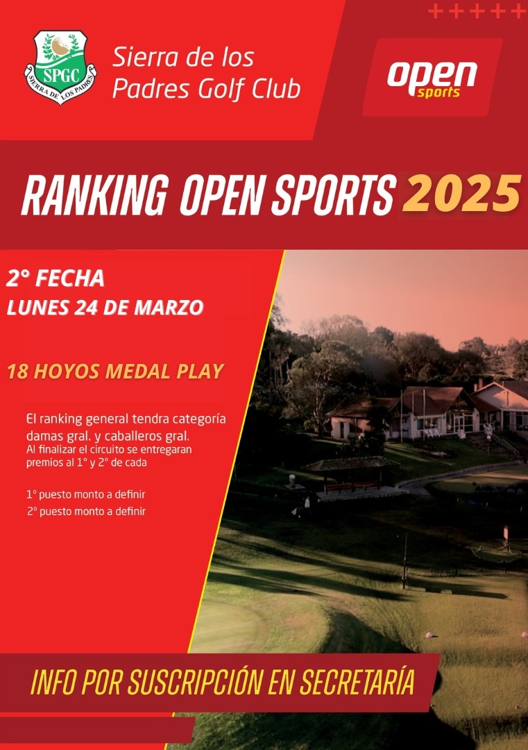 Ranking Open Sports 2025