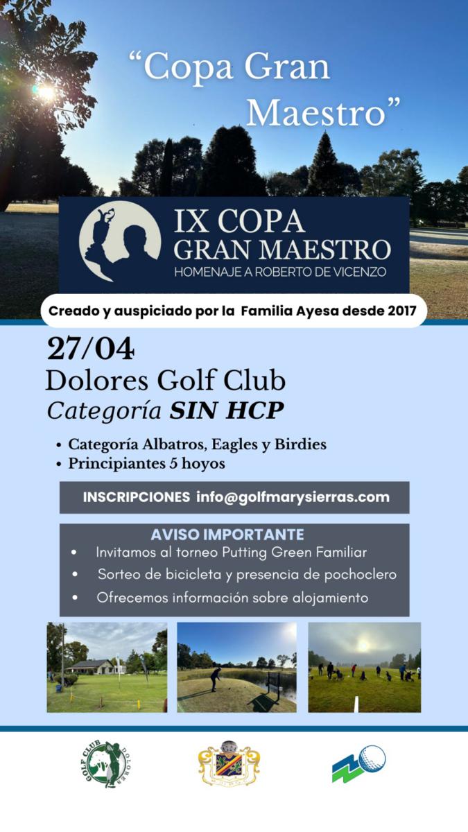 Copa Gran Maestro - 5° Fecha Ranking Menores Sin Hcp. -