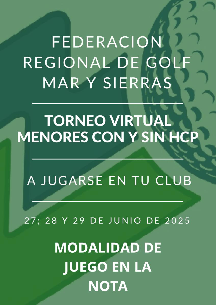 Torneo Virtual Para Menores Con Y Sin Hcp.